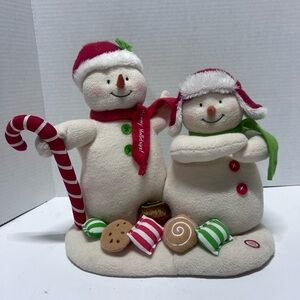 2008 Hallmark Jingle Pals Seasons Treatings Singing Dancing Snowman Plush Duo